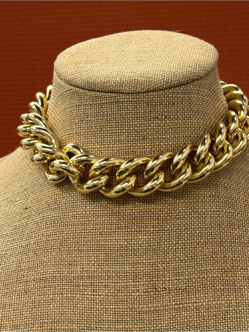 Gold Chunky Curb Chain Necklace - Bold Women's Jewelry